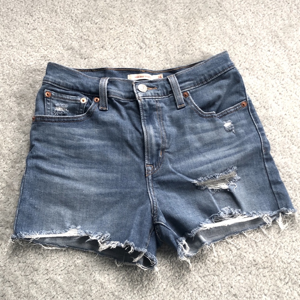Levi Strauss Distressed Denim Shorts